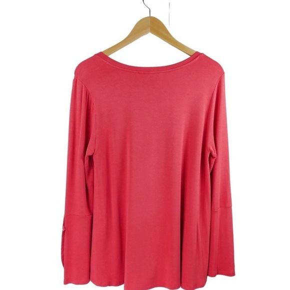 Soft Surroundings Bonair Top Large Coral - Picture 4 of 4